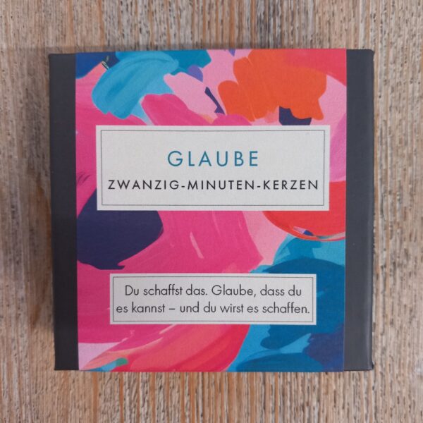 Zwanzig-Minuten-Kerzen Glaube