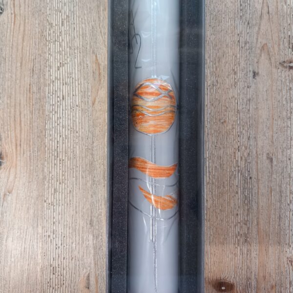 Taufkerze orange